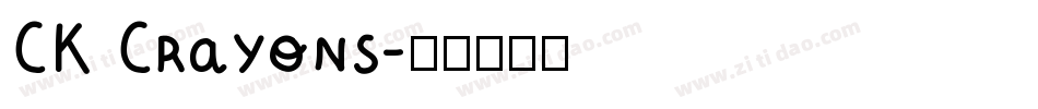 CK Crayons字体转换